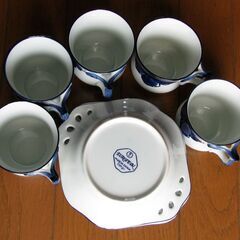 中古【花柄カップ＆ソーサー ５客セット】EUROPEAN SANGOの画像