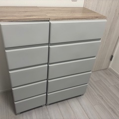 チェスト二点セット 天板付き
の画像