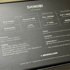 Atomos Shinobi 5インチ HDMI 4Kモニターの画像