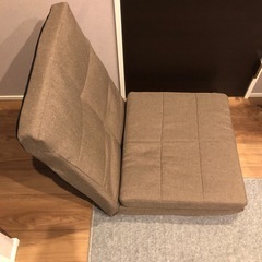 茶色　ベッド座椅子　の画像