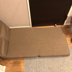 茶色　ベッド座椅子　の画像