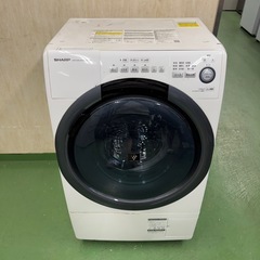 174送料設置無料★SHARPドラム式洗濯機　乾燥機能付き　7㌔の画像