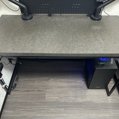 ニトリ　デスク(ステインSN01-120 DGY)　　の画像