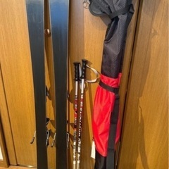 SWALLOW スワロー ジュニアスキー 130cm　ストック （ポール）ケース付きの画像