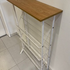 シューズ棚　玄関収納　スチールラックの画像