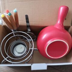 ニトリ ガス火 チーズフォンデュセット の画像