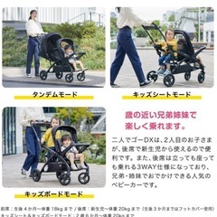 ベビーカー二人乗りの画像