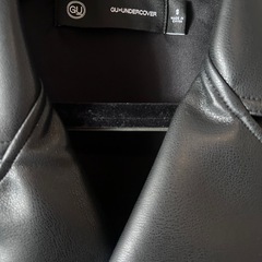 【新品】GU×UNDERCOVER ダブルライダースジャケットSサイズ ブラックの画像