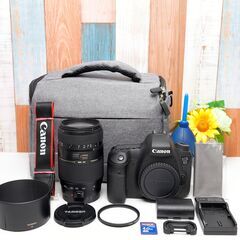 【全国送料無料】 Canon EOS 6D✨ カメラバッグ付きフルサイズ Wi-Fi転送 超望遠レンズセット ズームセット 初心者向け✨ 届いたらすぐに使えます✨ キヤノン キャノンの画像