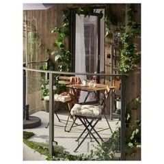 【お話し中】IKEA テルノー3点セット　テーブル＆チェア2脚 &タイル　屋外用の画像