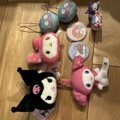 新品未使用♡サンリオ９点セット　Sanrioまとめ売り　キーホルダー　缶バッジの画像