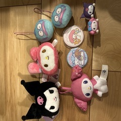 新品未使用♡サンリオ９点セット　Sanrioまとめ売り　キーホルダー　缶バッジの画像