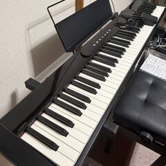 CASIO 電子ピアノ PX-S1000 動作良好 88鍵盤 Privia 鍵盤楽器 椅子、稼働スタンド付きの画像