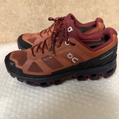 定価約2万円On クラウドベンチャー ウォータープルーフ ブラウン系 防水 トレイルランニングシューズ レディースの画像