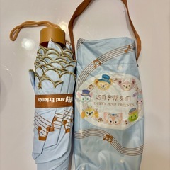 【上海ディズニーランドで購入した正規品】【1度のみ使用】ダッフィー＆フレンズ晴雨兼用傘（雨傘、日傘）の画像