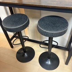 【極美品】カウンターテーブル セット バーチェア＆ハイテーブルの画像