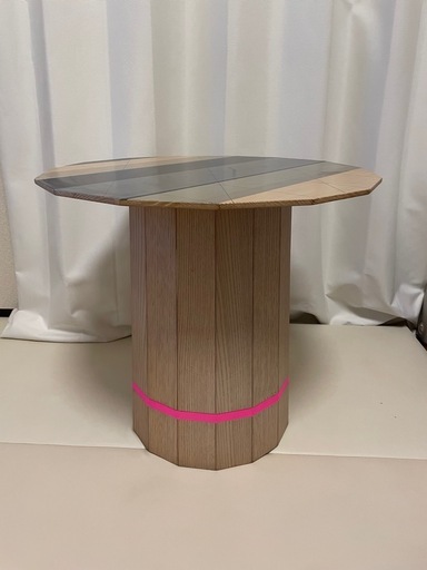 カリモク 八角形サイドテーブル