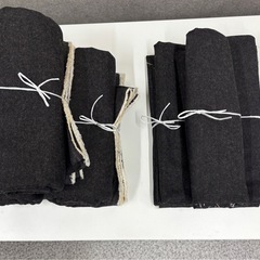 訳あり未使用　黒デニム生地の画像