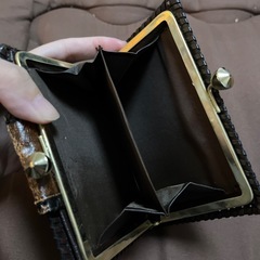 マドリード アルカラ門 レリーフ がま口財布 小銭入れ ブラウン系の画像