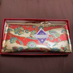 金更紗 本染め がま口長財布 和柄 未使用の画像