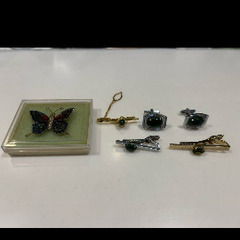 ネクタイピン&カフスセットの画像