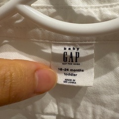【美品】GAP白シャツ90センチの画像