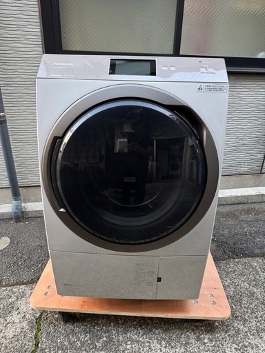 【美品】パナソニック Panasonic ドラム式洗濯乾燥機 洗濯11kg 乾燥6kg 左開き 斜型 自動投入 スマホ連携 NA-VX900AL 2020年製