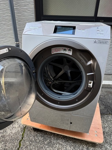 【美品】パナソニック Panasonic ドラム式洗濯乾燥機 洗濯11kg 乾燥6kg 左開き 斜型 自動投入 スマホ連携 NA-VX