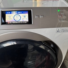 【美品】パナソニック Panasonic ドラム式洗濯乾燥機 洗濯11kg 乾燥6kg 左開き 斜型 自動投入 スマホ連携 NA-VX900AL 2020年製 の画像