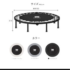 大人でもできる少し大きめトランポリンの画像