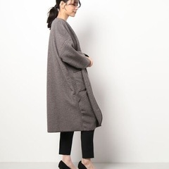 【新品】リバーシブル ロングコートの画像