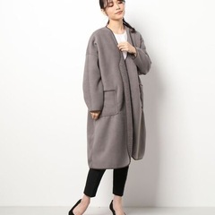 【新品】リバーシブル ロングコートの画像