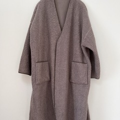 【新品】リバーシブル ロングコートの画像