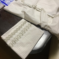 目隠しに　カーテンとつっぱり棒セットでの画像