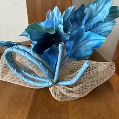 🌹ブルー系アートフラワー　フラワーアレンジ　造花🌹の画像