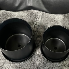 おしゃれな植木鉢（5号、4号）2鉢セット　未使用品No.1　の画像