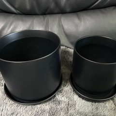 おしゃれな植木鉢（5号、4号）2鉢セット　未使用品No.1　の画像