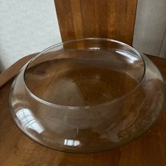 🌹直径27㎝大きなガラス鉢　花器　ビオトープ　テラリウム　花器　メダカ飼育など用途多数🌹　　の画像