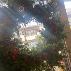 クリスマスリース！！直径38センチ
の画像