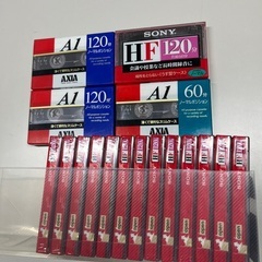 【まとめ買歓迎】SONY HF120分　AXIA A1 120分　ノーマル　カセットテープの画像