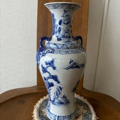 🌹高さのあるオリエンタル風花器🌹