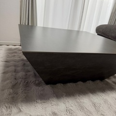 美品❤️‍🔥SALE テーブル　ローテーブル　センターテーブル　石目調　グレー　　80cm×80cm80cmの画像
