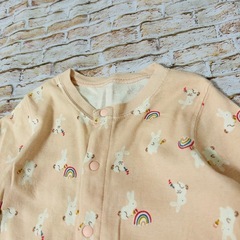 【UNIQLO・80サイズ】綿100% 長袖　長ズボン　ロンパースの画像
