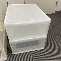 無印良品 MUJI 衣装ケース引出式３段 オマケ付き の画像