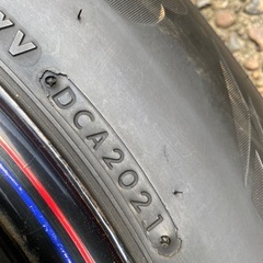 ブリヂストン　スタッドレス　4本 　デイトナホイール付きの画像