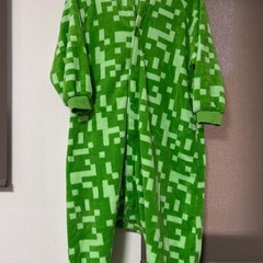 マイクラ クリーパー 着ぐるみ なりきり パジャマ 仮装 コスプレ 130㎝の画像