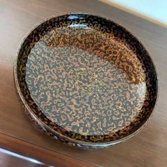菓子器　津軽塗りの画像