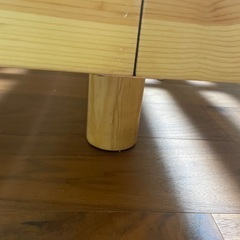 ニトリ　セミダブル　ひのきすのこベッドフレーム　足付き　の画像