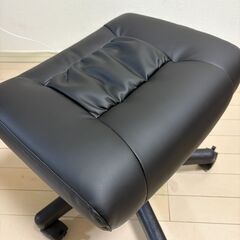 サンワダイレクト オットマン キャスター(ストッパー付き) 高さ調整 足置き台の画像