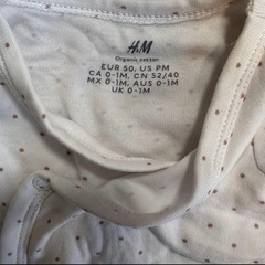 H&M ドット柄上下セット　新生児の画像